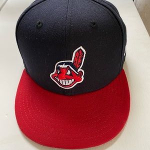 NEW ERA FITTED CHIEF WAHOO CLEVELAND INDIANS HAT
